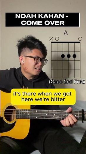 Learn Noah Kahan's 'COME OVER' Chords 🎸 #shorts