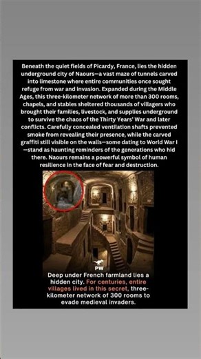 Title:The Hidden Underground City of Naours Beneath France 🇫🇷