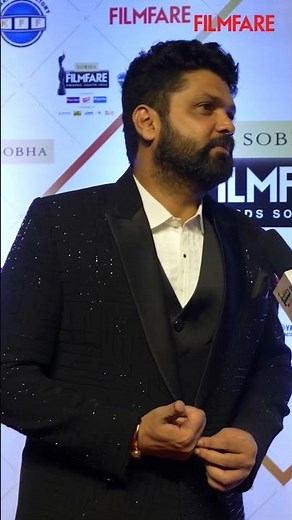 #RakshitShetty recalled winning his first #Filmfare Award at #69thSOBHAFilmfareAwardsSouth2024