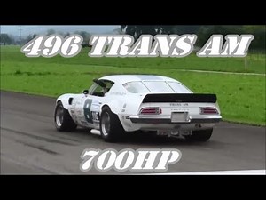 1971 Pontiac Trans Am "496" V8 with 700hp + 860Nm (Sidepipes) is Really Fast @ Drag Race