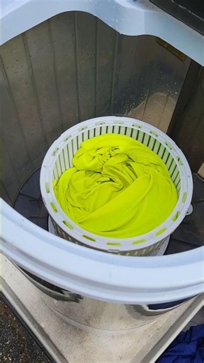 Silly portable washing machine spin cycle