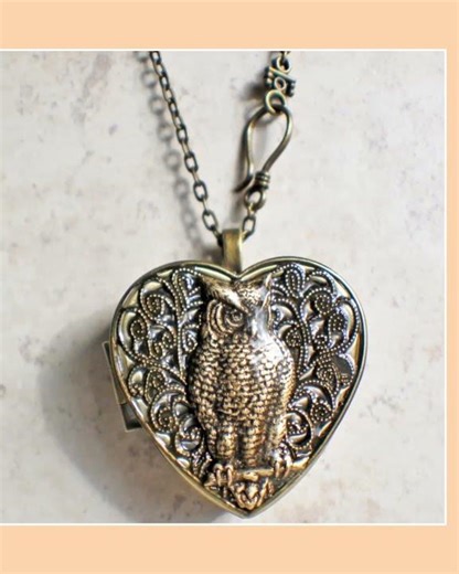 Owl Music Box Locket