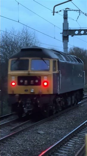 Class 47 in BR Blue coasting light engine #train #railwaycontent #trainspotting #trains #railway