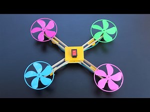 How To Make Drone At Home - Mini DC Motor Drone