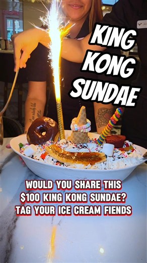 $100 King Kong Sundae in Las Vegas at Sugar Factory