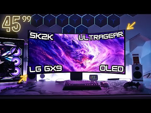 LG 45-inch GX9 UltraGear OLED 5K2K Unboxing, First Impressions, 165Hz, and 330Hz Gameplay - 45GX950A