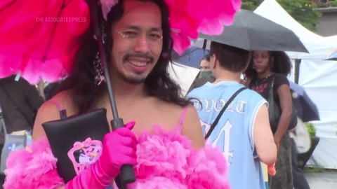 Taiwan LGBTQ+ Pride participants express disagreement on US President's gender binarism