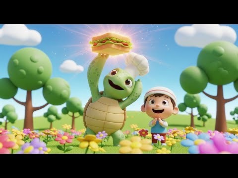 The Turtle Who Made a Sandwich | Best Kids’ Rhymes and Educational Songs