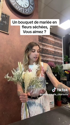 Idées de bouquets de mariée en fleurs séchées