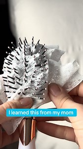 6.7K views · 29 reactions | Repurpose your dryer sheets Use a dryer sheet over your hair brush to make your hair softer and cleanup way easier! | Life with Marissa | Facebook