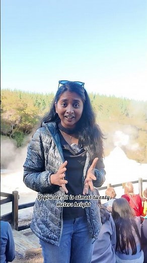 This Geyser Erupts Every Day 😳🌋 | Lady Knox Geyser NZ | #Shorts