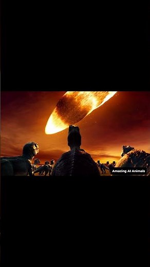 Dinosaur Extinction, Meteor Impact, Prehistoric, AI Simulation