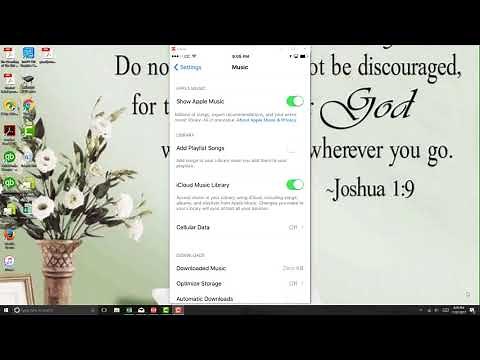 Turn OFF iCloud Music Library on iPhone