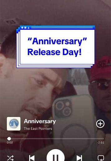 🎉🎶RELEASE DAY 🎉🎶 “Anniversary” is out of our hands to yours. Taker for a spin! #anniversary #newsingle #newmusic #originalsong #newmusicfriday