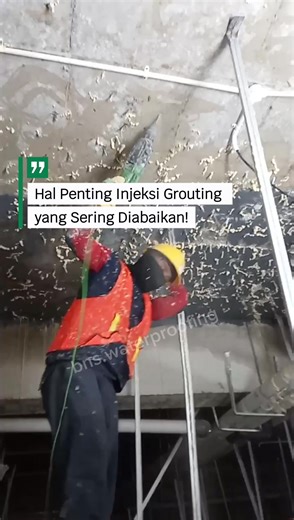 ⚠️ Hal penting injeksi grouting yang sering diabaikan‼️ Banyak yang langsung injeksi tanpa cari sumber retakan dan jalur airnya. Akibatnya kebocoran hanya tertutup sementara dan bisa muncul lagi. Injeksi grouting harus dilakukan dengan analisa yang tepat, material yang sesuai, dan tekanan injeksi yang benar supaya hasilnya maksimal. Kami juga menyediakan material dan jasa injeksi grouting untuk mengatasi kebocoran beton secara tepat. 💧🔧 ☎️ silahkan hubungi kami ke nomor 083143708447, dan dapat