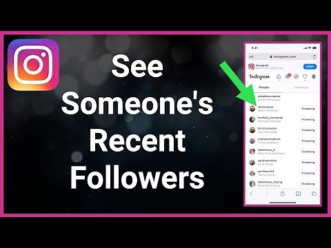 How To See Someone's Recent Followers On Instagram