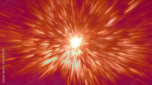 Animation depicting The Big Bang, the birth of the universe. Universe science astronomy.