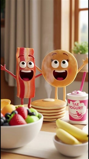 Bacon vs Pancake 🥓🥞 | Who Wins Breakfast? #funnyfood