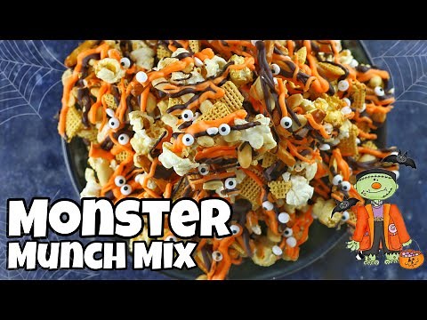 Halloween Monster Munch Mix | Chocolate Chex Mix Recipe