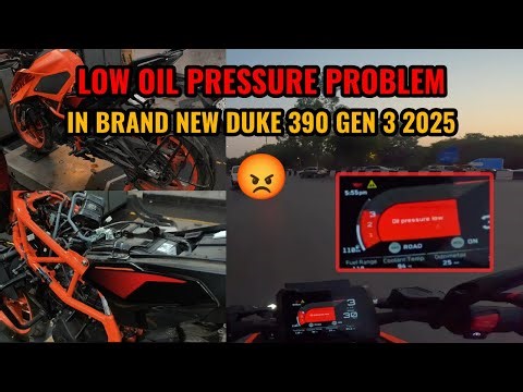 Duke 390 Gen 3 2025 – Low Oil Pressure Warning on New Bike! 😱