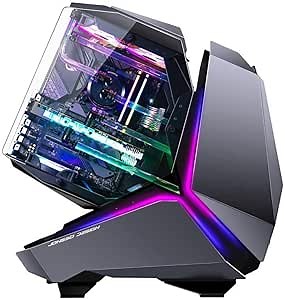 JONSBO MOD5 Open Type ATX Mid Tower Gaming Computer Case, E-Sports Players Mecha Chassis, Custom Liquid Cooling Support, 240/360 Liquid & 180mm Air Cooling,EATX/ATX mainboard Gray pc case