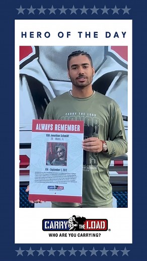 2.4K views · 39 reactions | Today, we pay tribute to Staff Sergeant Jonathan Schmidt, who made the ultimate sacrifice for our country on September 1, 2012. His courage and dedication to duty will never be forgotten. #HeroOfTheDay | Carry The Load | Facebook