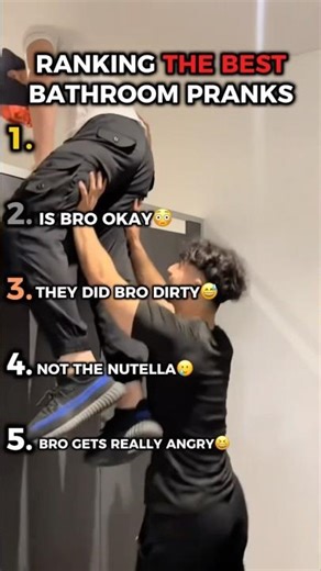 Ranking The Best Bathroom Pranks😂