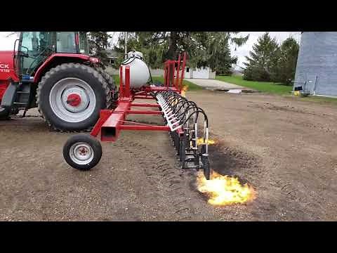 First Time Firing Our Row Crop Flamer