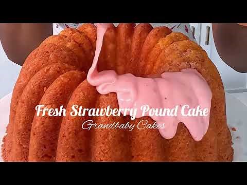 The Best Strawberry Pound Cake