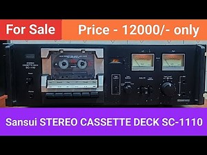 Sansui STEREO CASSETTE DECK SC-1110 Nice Sound Quality Contact No - 8750424840