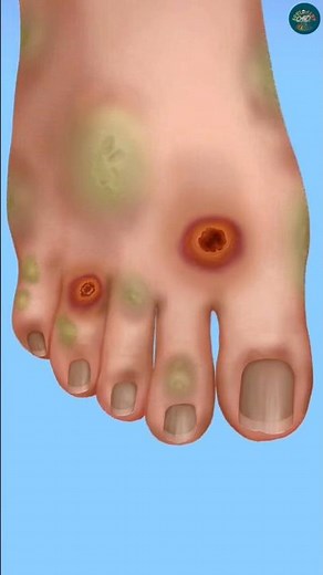 Extreme Foot Transformation ASMR 🦶 | Satisfying Toenail Removal & Deep Cleaning #asmr #feet #shorts