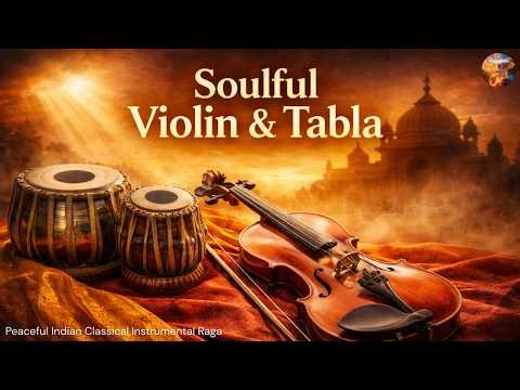 Soulful Violin & Tabla Fusion | Relaxing Indian Classical Instrumental for Meditation & Peace