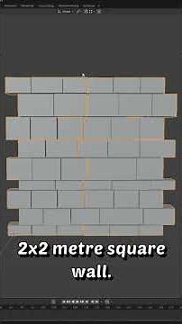 Easy Bricks in Blender #blender3d #tutorial #3dgamedevelopment #3dmodeling