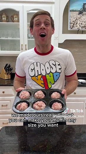 Easy 3-Ingredient Blueberry Sausage Muffins