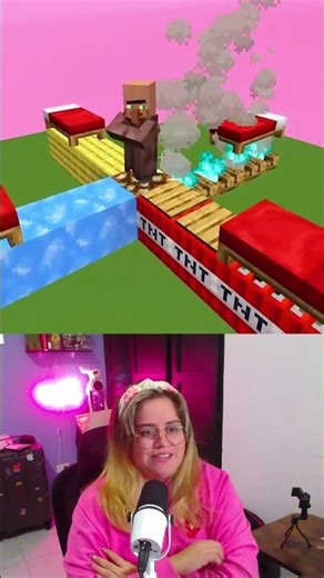 Which bed will the villager choose? 🤔 | Minecraft