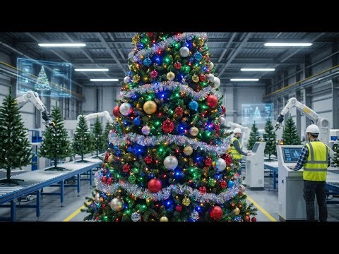 The Satisfying Process of Making Artificial Christmas Trees