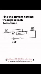 Find the current flowing through in Each Resistance #mritunjaylectures #ckt #circuit 😍✌🏼✍🏻🤟🤔 | Mritunjay Lectures
