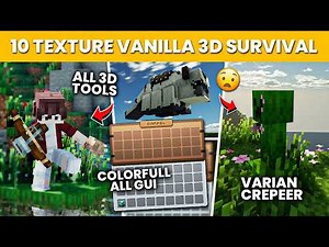 10 TEXTURE PACK MINECRAFT VANILLA 3D UNTUK SURVIVAL 1.21