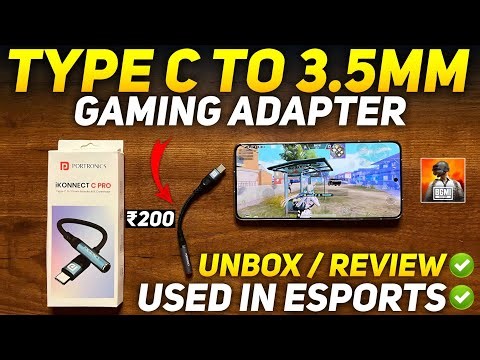 eSports players use this Type C To 3.5mm Adapter For Gaming 🔥 Portronics Ikonnect C Pro Review