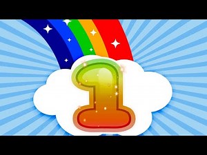 Rainbow colorful Numbers 1 - 10 Counting Learn Number