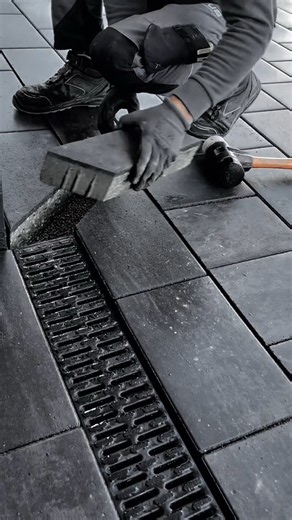 Paving Block Installation Work Tool with Manual Rubber Mallet #worktool