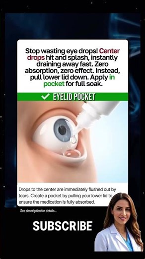 The Correct Way to Apply Eye Drops… #youtubeshorts