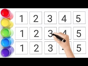 Learn Numbers 1 to 5 for Kids | Counting Fun and Number Tracing