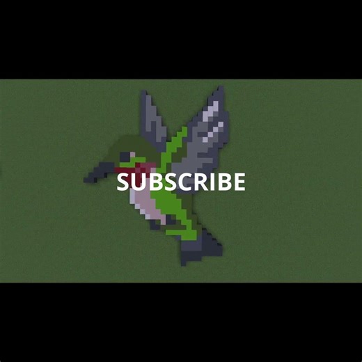 Cute pixel bird in MINECRAFT!