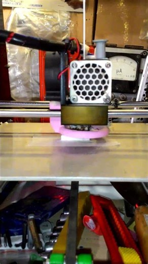 #timelapse of #Anet #A6 #printing AC Electric plug case EU in white #pla #3dprinter #3dprintedparts