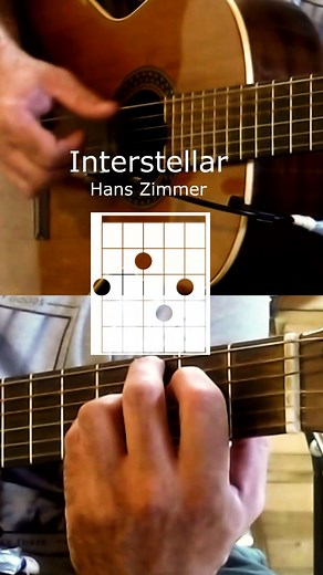Interstellar à la guitare - FACILE - #guitare #acoustique #tuto #interstellar