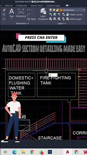 AutoCAD Section Detailing Explained | Chamfer Command