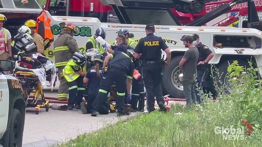 Cement mixer truck driver airlifted following crash in Northumberland County