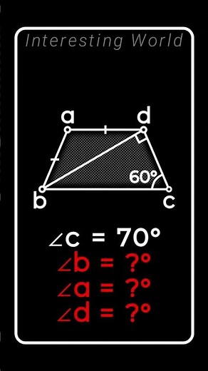 What are the angles of a trapezoid if...? #geometry #math #exam #teacherlayout #education #maths