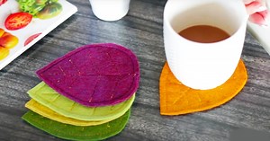 DIY Fall Fabric Coasters